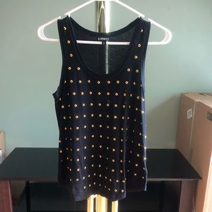 Black and gold tank top